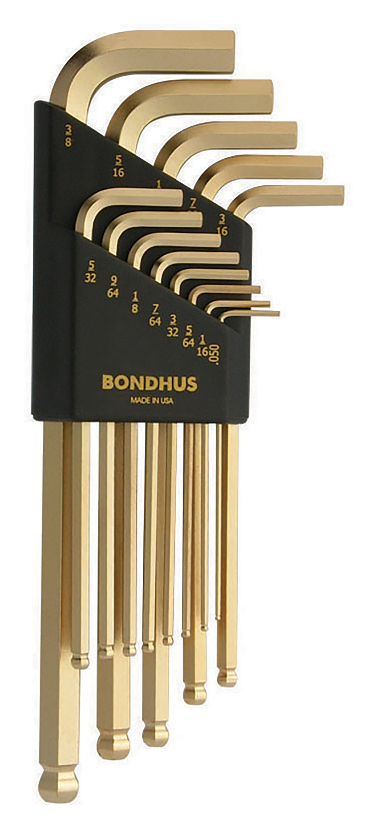 Bondhus 13 piece L Shape Imperial Hex Key Set, 0.05 → 7/32"