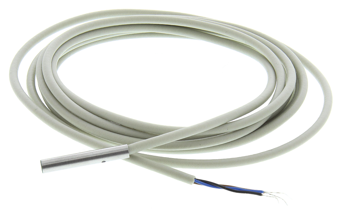 Baumer Inductive Smooth Barrel Proximity Sensor, 1 mm Detection, PNP NO, 10 → 30 V dc