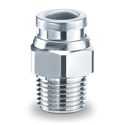 SMC KQB Series Straight Fitting, 4 mm to R 1/8 Male, Threaded-to-Tube Connection Style, KQB2H04-01S