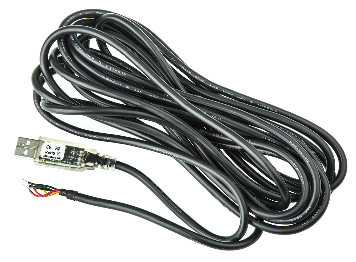 FTDI Chip RS485 USB A Male to Cable End Converter Cable