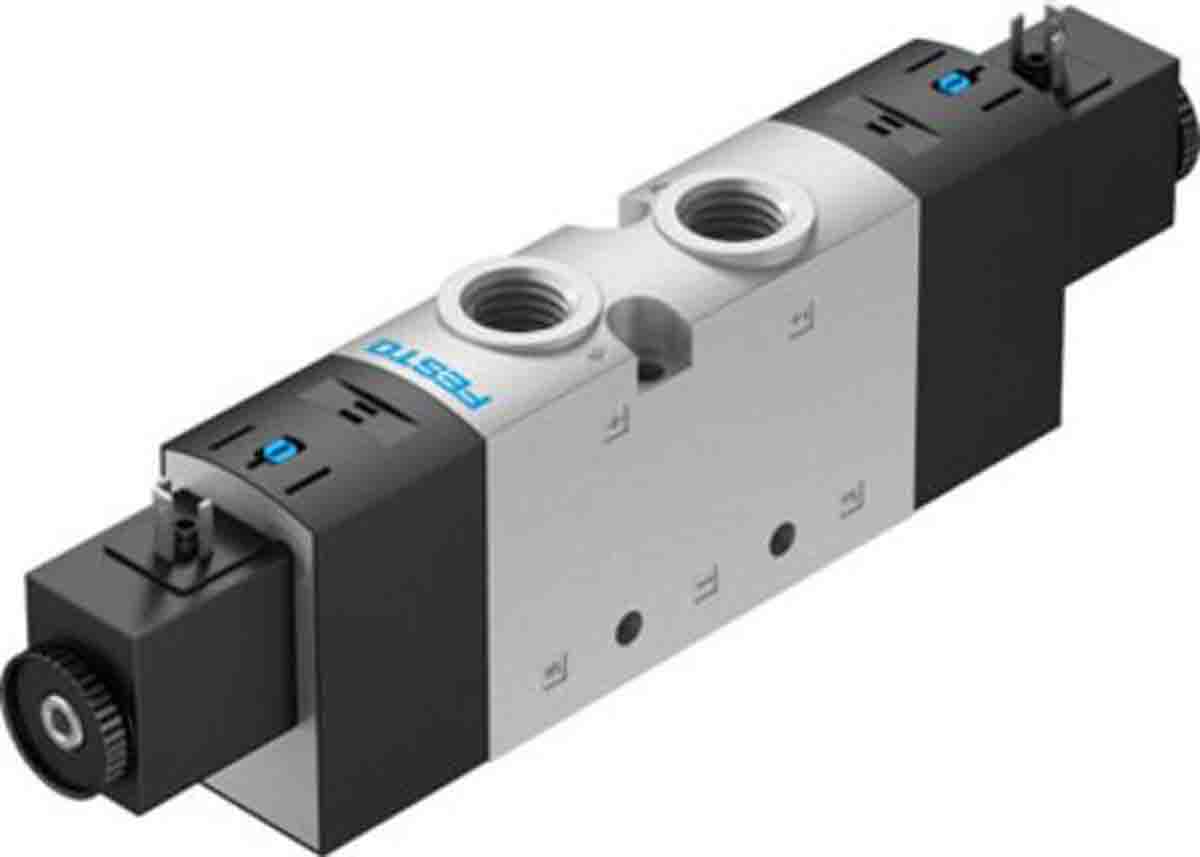 Festo 5/3 Closed Solenoid Valve - Electrical G 3/8 VUVS Series, 575618