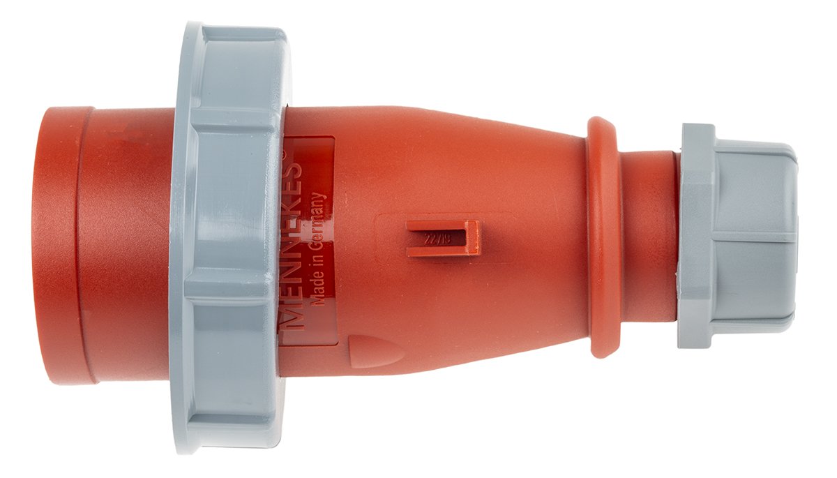 MENNEKES, AM-TOP IP67 Red Cable Mount 3P + N + E Industrial Power Plug, Rated At 16A, 400 V