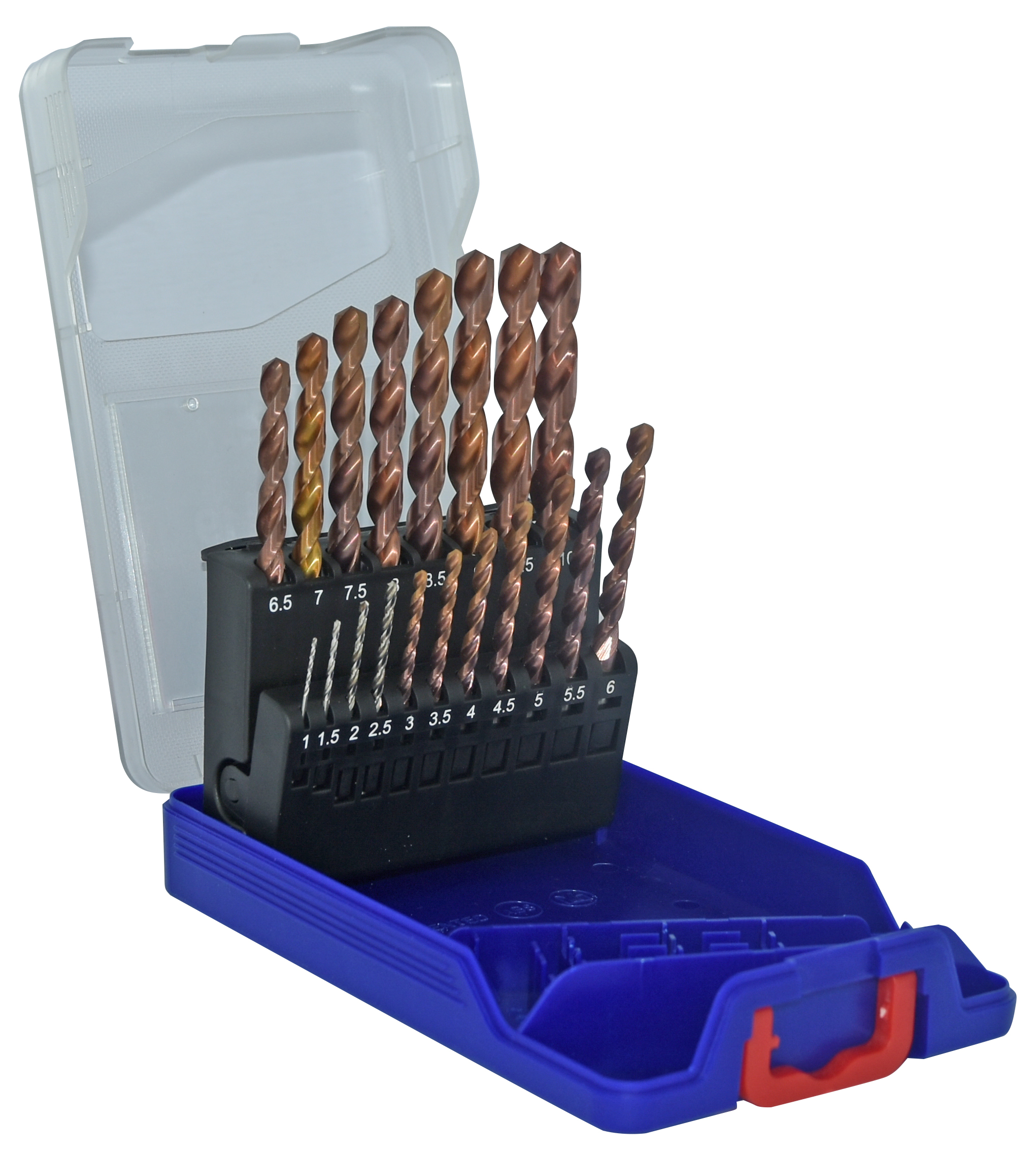 Tivoly 19-Piece for Steel, 10mm Max, 1mm Min, HSS Bits