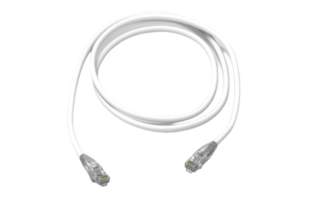 HellermannTyton Connectivity, 7m Cat6, White RJ45 to RJ45, Unshielded, Terminated