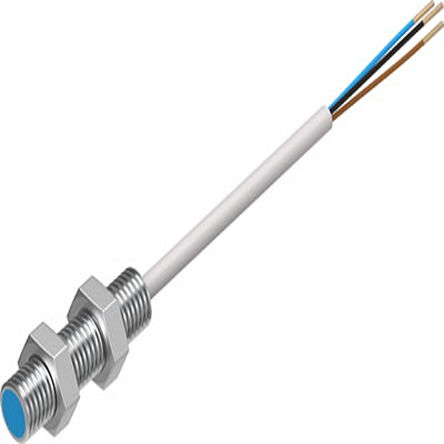Festo Inductive Threaded Barrel Proximity Sensor, M8, 1.5 mm Detection, NPN NC, 10 → 30 V dc