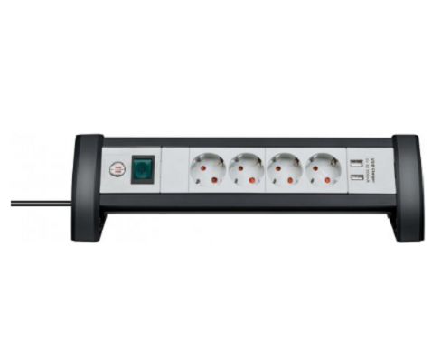 brennenstuhl 2m 4 Socket Schuko Extension Lead, IP20