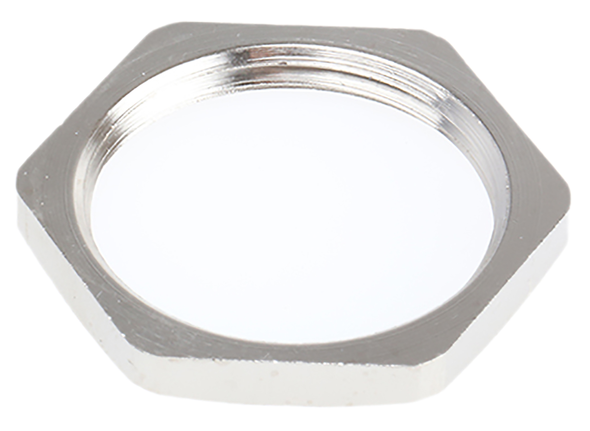 SIB Nickel Nickel Plated Brass Cable Gland Locknut, PG16 Thread