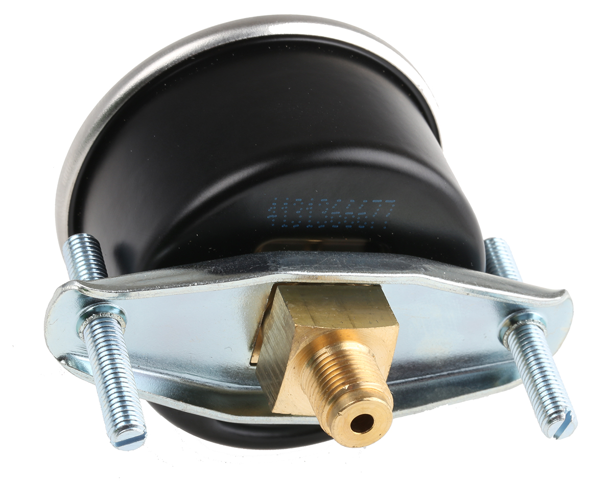 WIKA Analogue Pressure Gauge 1.6bar Back Entry 50mm Outside Diameter, UKAS