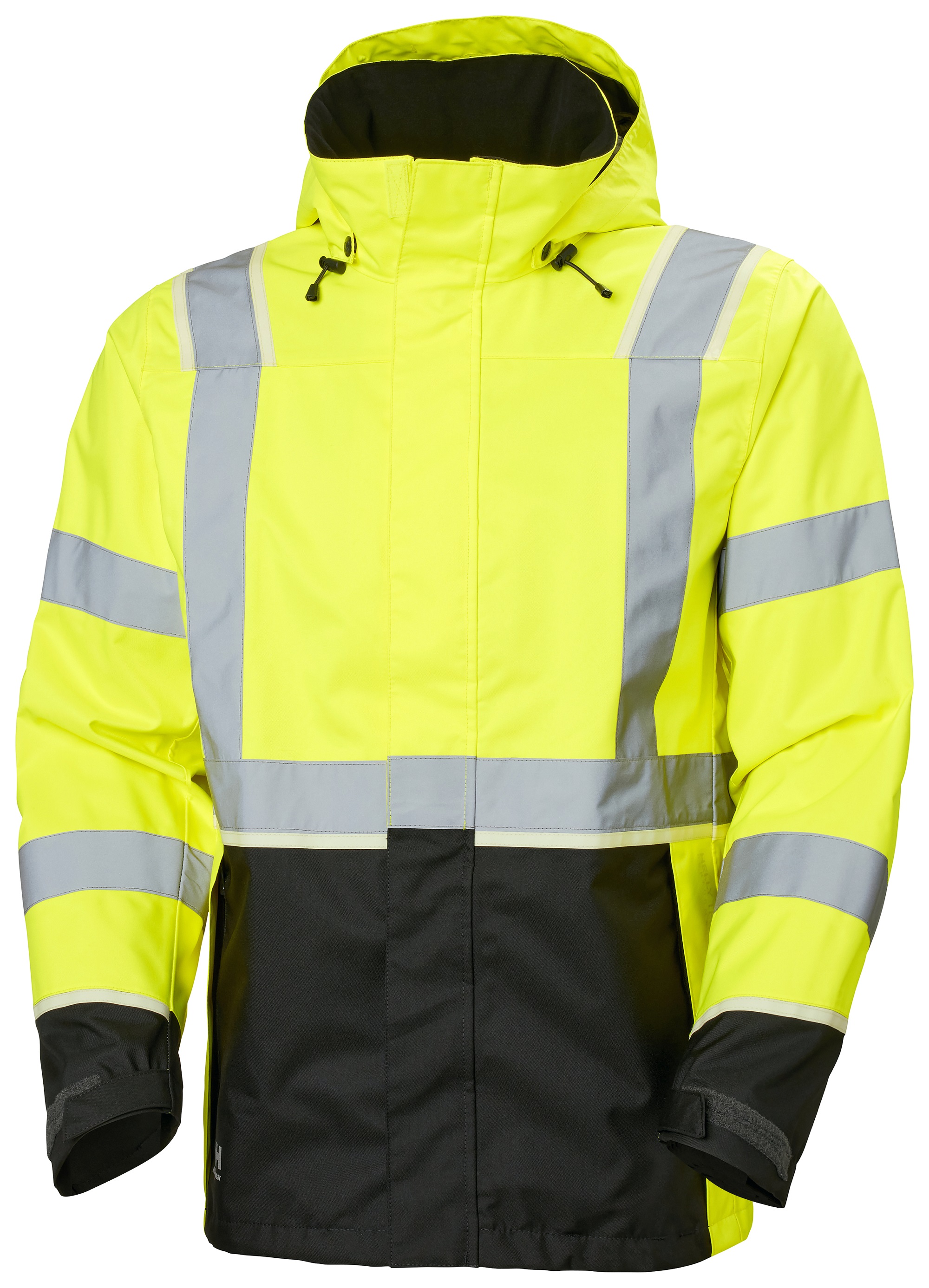 Helly Hansen Black/Green/White/Yellow Unisex Hi Vis Jacket, L