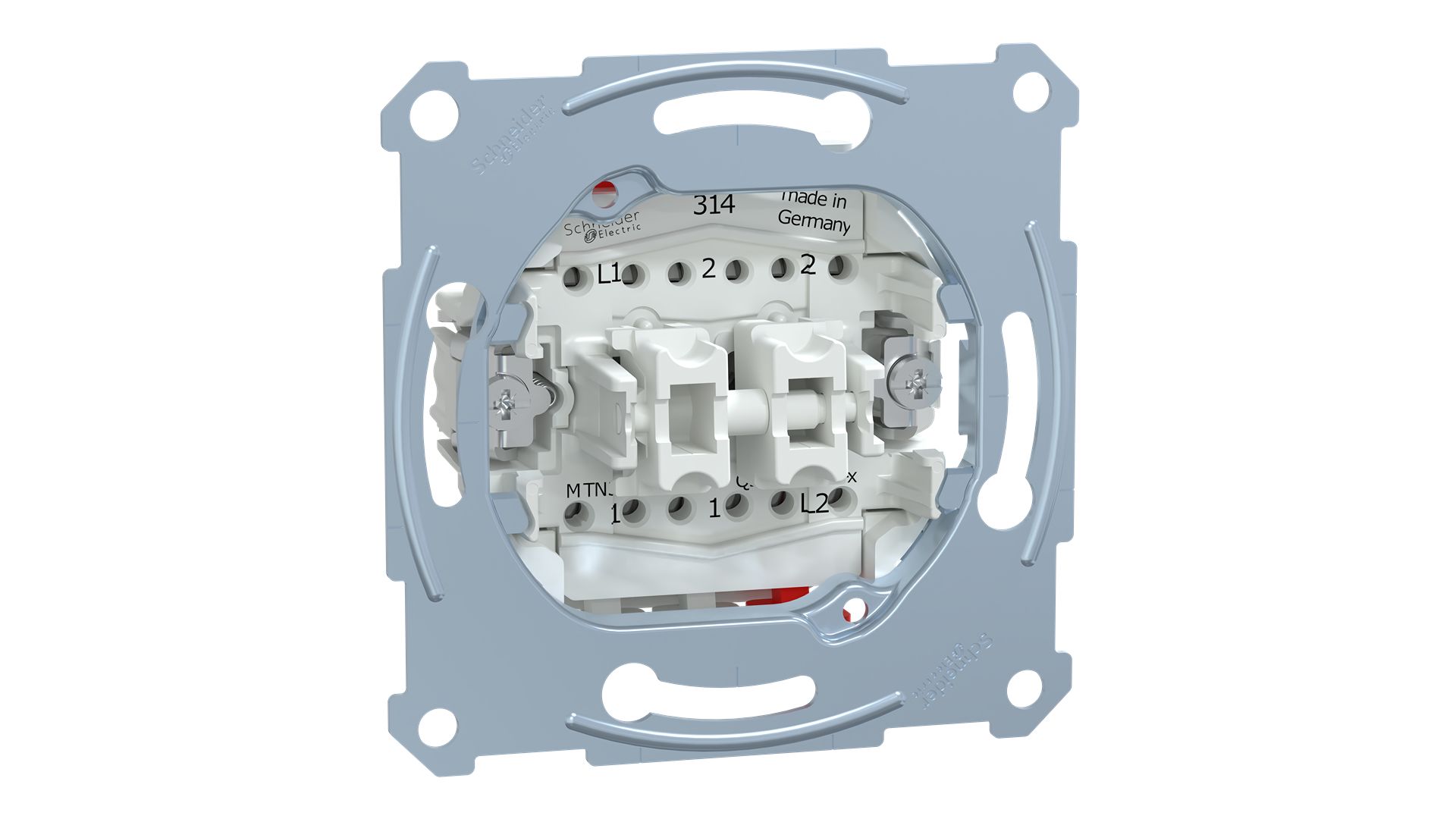 Schneider Electric White Rocker Light Switch, 2 Way, D-Life