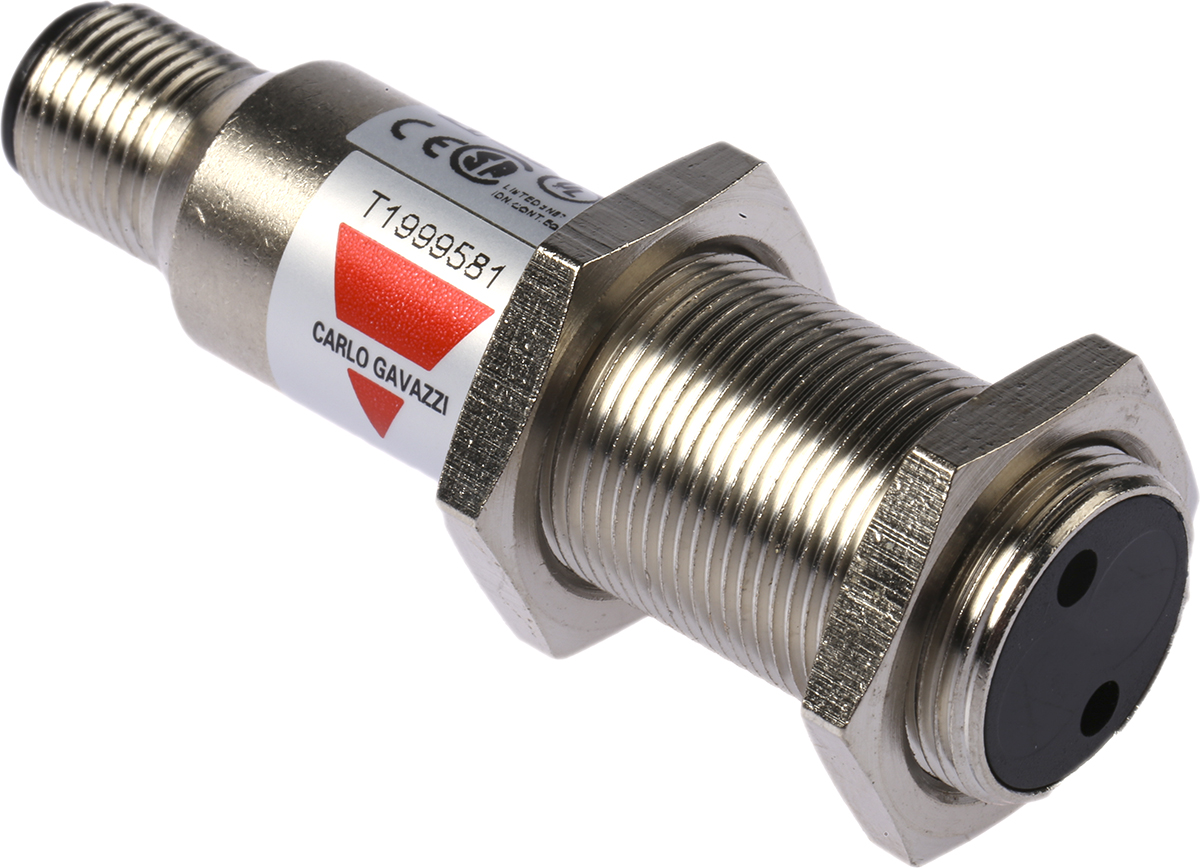 Carlo Gavazzi Diffuse Photoelectric Sensor, Barrel Sensor, 400 mm Detection Range
