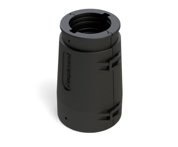 Amphenol Industrial Black Tube Adaptor, Shell Size 24 for use with NW17