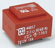 Myrra 9V ac 2 Output Through Hole PCB Transformer, 1VA