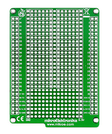 MikroElektronika MIKROE-767, mikromedia PROTO Expansion Board for PIC18FJ, PIC24, dsPIC33, PIC32, XMEGA