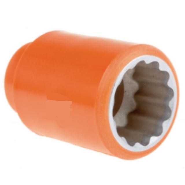 ITL Insulated Tools Ltd 1/2 in Drive 24mm Insulated Standard Socket, 12 point, VDE/1000V, 54 mm Overall Length