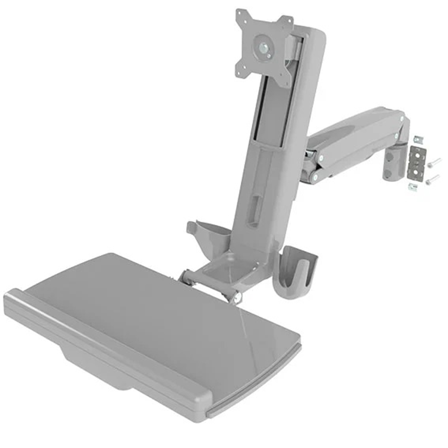 RS PRO Sit-Stand Workstation, Max 30in Monitor, 1 Supported Display(s) With Extension Arm