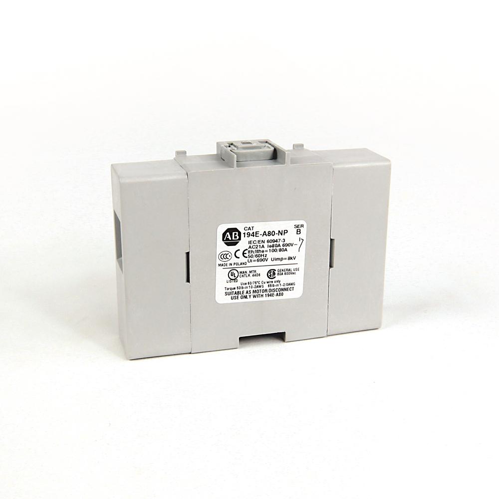 Allen Bradley 3 Pole DIN Rail Switch Disconnector - 80A Maximum Current, 30kW Power Rating, IP20
