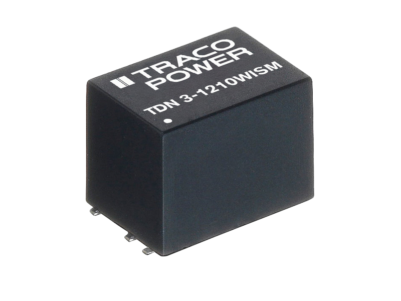 TRACOPOWER TDN 3WISM DC-DC Converter, 5V dc/ 600mA Output, 18 → 75 V dc Input, 3W, Surface Mount, +70°C Max Temp