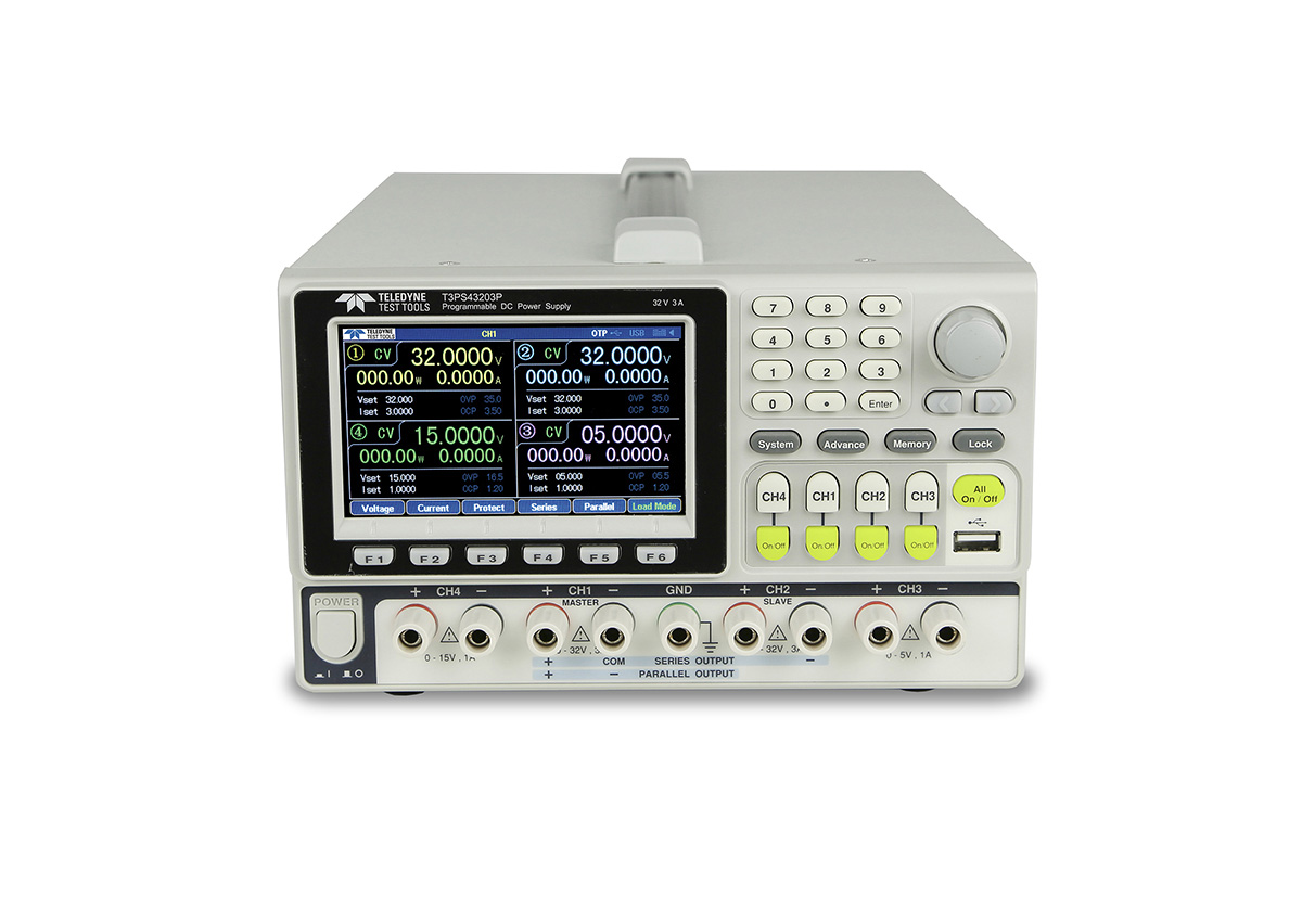 Teledyne LeCroy T3PS Series Digital Bench Power Supply, 0 → 32V, 0 → 3A, 4-Output, 0 → 50W