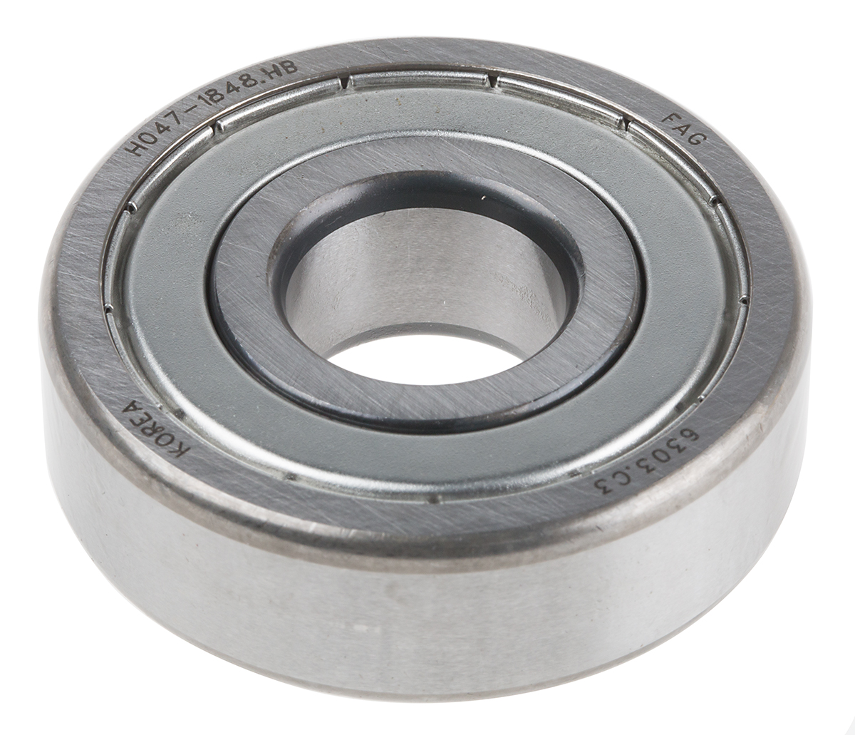 FAG 6303-2Z-C3 1 Row Ball Bearing - 17 mm ID, 47 mm OD