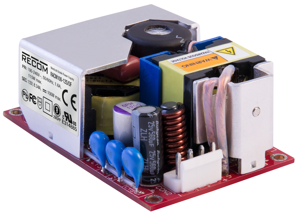 Recom Switching Power Supply, RAC150-24SG/OF, 24V dc, 6.25A, 150W, 1 Output, 90 → 264V ac Input Voltage