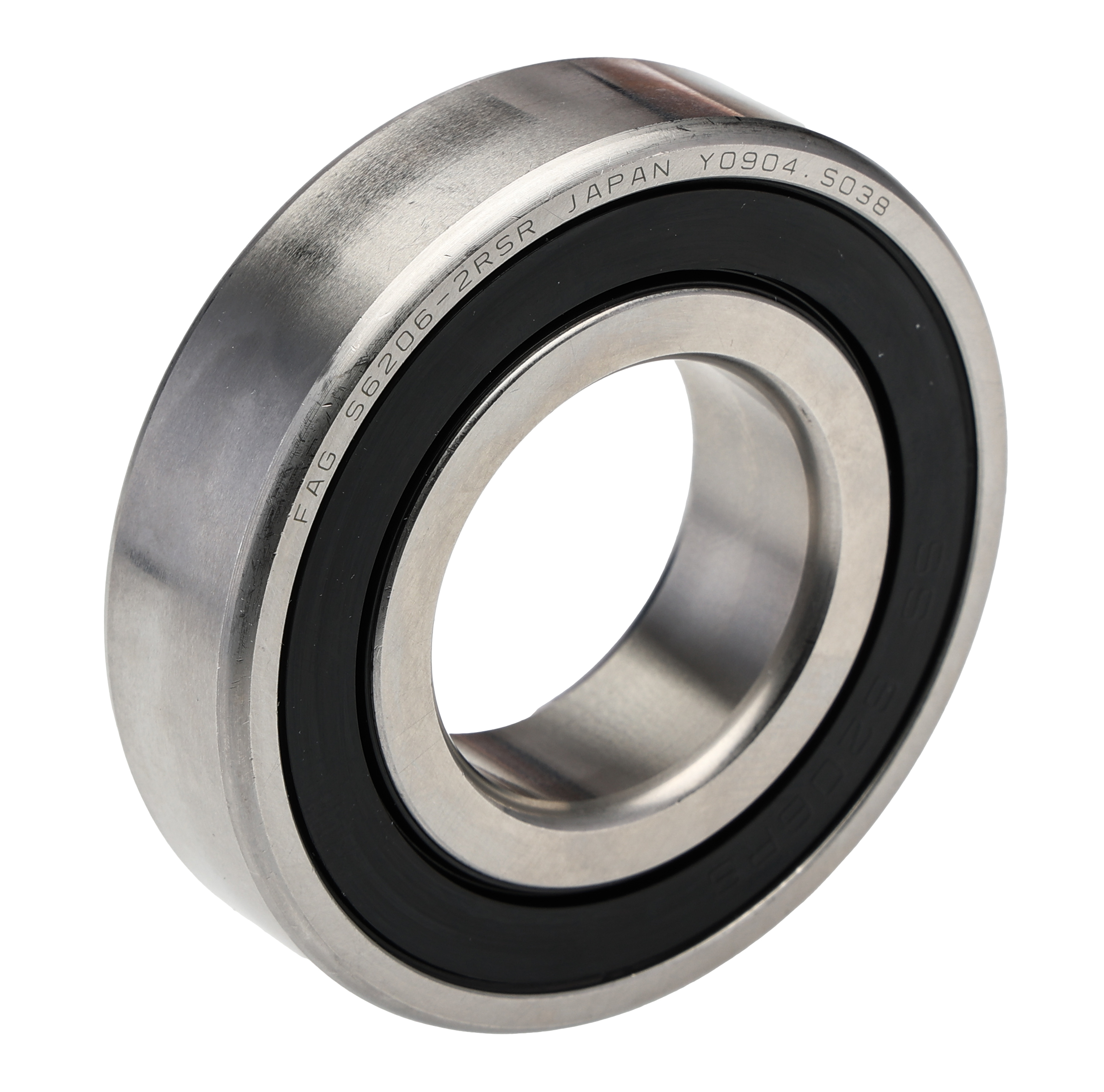 FAG S6206-2RSR-HLC 1 Row Ball Bearing - 30 mm ID, 62 mm OD
