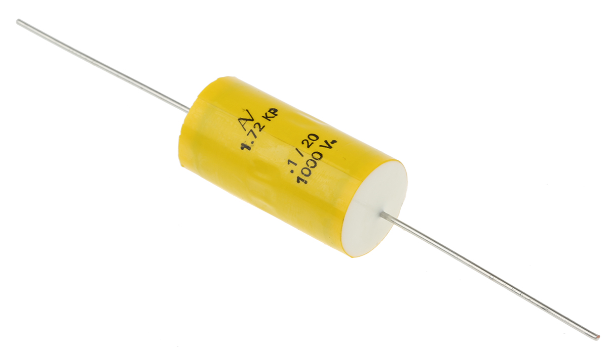 KEMET A72 Polypropylene Film Capacitor, 1 kV dc, 400 V ac, ±20%, 100nF, Through Hole