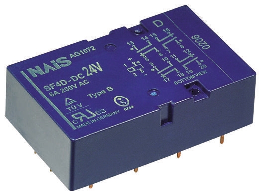 Panasonic PCB Mount Force Guided Relay, 5V dc Coil Voltage, 2 Pole, DPDT