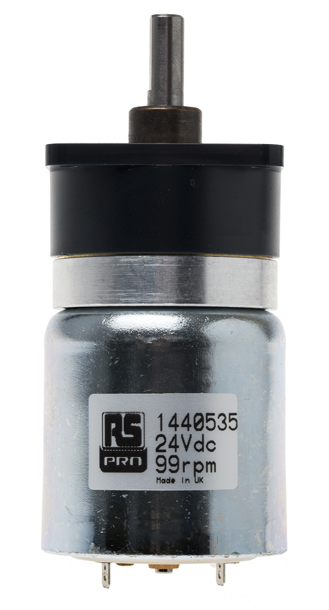RS PRO Brushed Geared DC Geared Motor, 24 V dc, 0.26 Nm, 172 rpm, 5.5mm Shaft Diameter