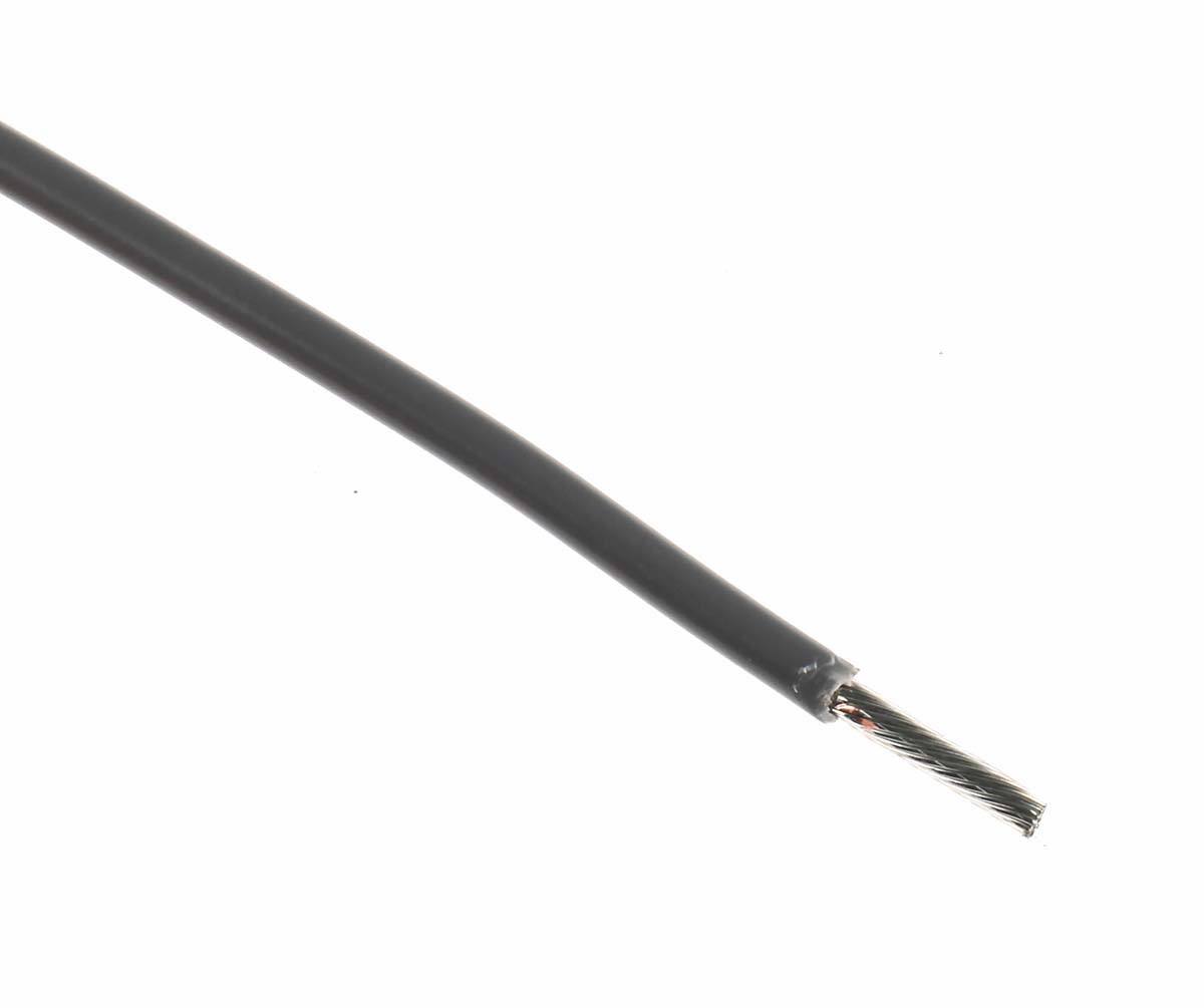 Alpha Wire Hook-up Wire PVC Series Grey 1.32 mm² Hook Up Wire, 16 AWG, 26/0.25 mm, 305m, PVC Insulation, 3057 SL001