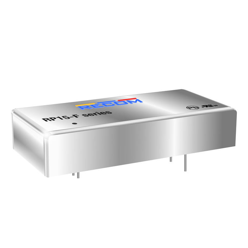 Recom RP15 F DC-DC Converter, 5V dc/ 3A Output, 18 → 36 V dc Input, 15W, Through Hole, +85°C Max Temp -40°C Min