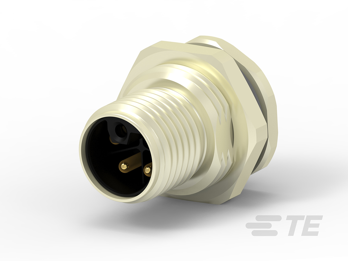 TE Connectivity Circular Connector, 4 Contacts, Rear, M12 Connector, Plug, Male, IP67, M12 Series