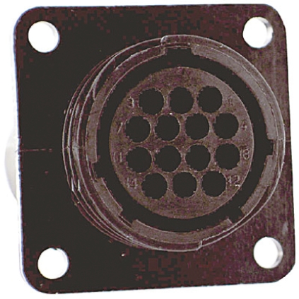TE Connectivity Circular Connector, 14 Contacts, Flange, Standard Connector, Socket, Female, IP65, CPC Series
