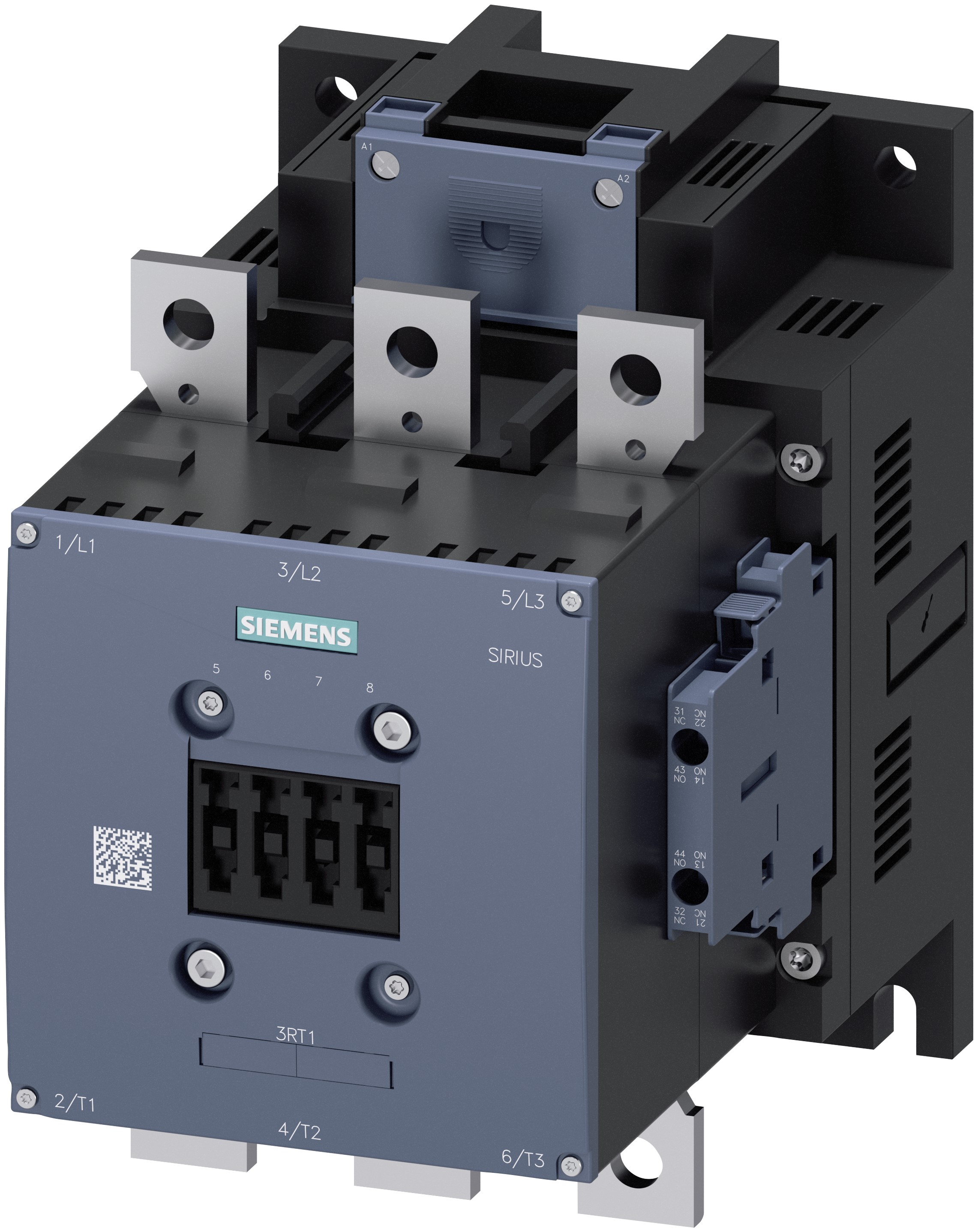 Siemens SIRIUS Size S10, 3RT1 Contactor, 220 → 240 V ac/dc Coil, 3-Pole, 265 A, 132 kW, 2NO + 2NC, 400 V