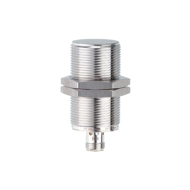 ifm electronic Inductive Threaded Barrel Proximity Sensor, M30, 10 mm Detection, PNP NO, 10 → 30 V dc