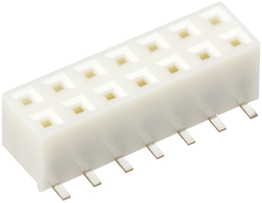 Hirose A3 Series Straight Surface Mount PCB Socket, 14-Contact, 2-Row, 2mm Pitch, Solder Termination