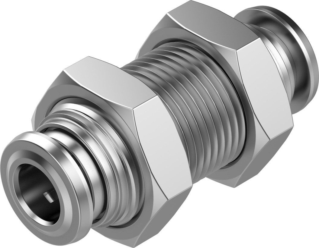 Festo NPQR Series Push-in Fitting, Push In 6 mm to Push In 6 mm, Tube-to-Tube Connection Style, 8085730