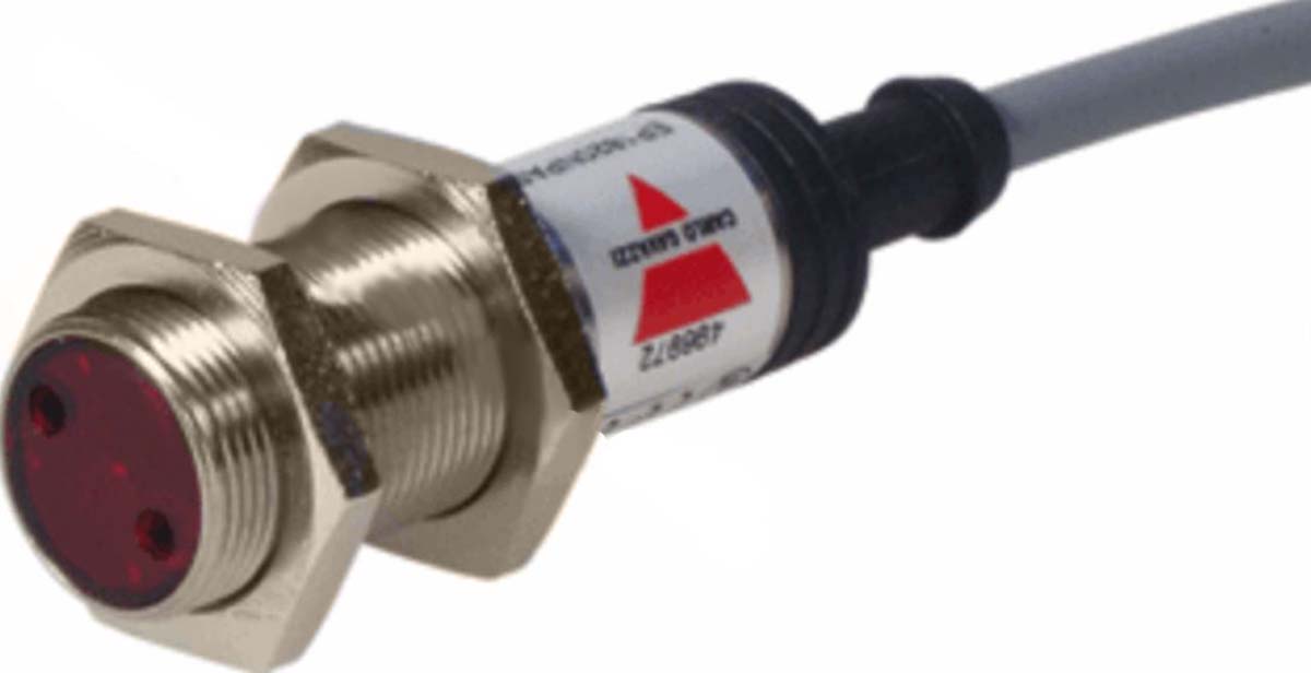 Carlo Gavazzi Diffuse Photoelectric Sensor, Barrel Sensor, 400 mm Detection Range