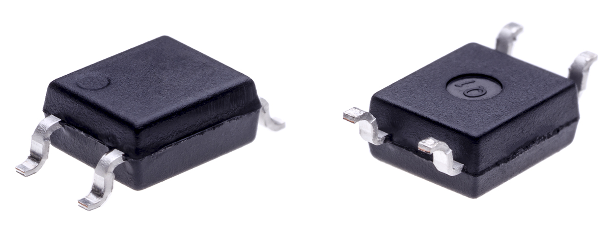 Isocom, IS126 AC Input NPN Phototransistor Output Dual Optocoupler, Surface Mount, 4-Pin DIP