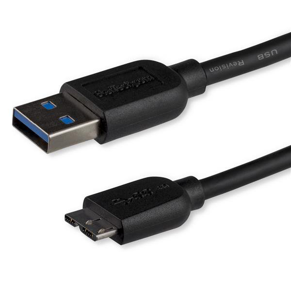 StarTech.com USB 3.0, Male USB A to Male Micro USB B, 5Gbps, 3m