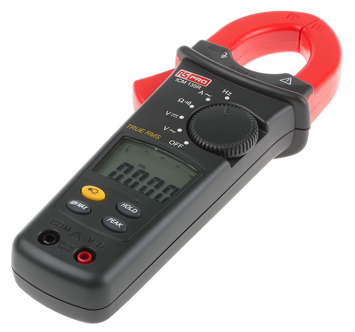 RS PRO ICM135R Clamp Meter, Max Current 600A ac CAT III 600 V