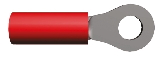 TE Connectivity, PIDG Insulated Ring Terminal, M3.5 Stud Size, 0.26mm² to 1.65mm² Wire Size, Red