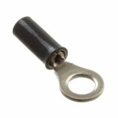 TE Connectivity, STRATO-THERM Insulated Ring Terminal, #8, M4 Stud Size, Grey
