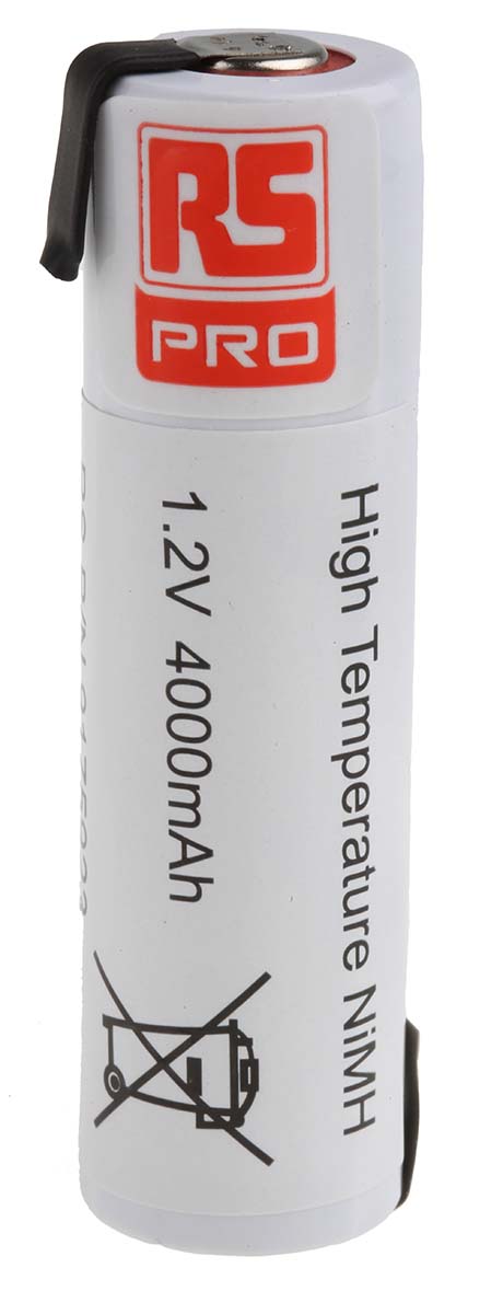 RS PRO RS PRO, 1.2V, 18670, NiMH Rechargeable Battery, 4Ah