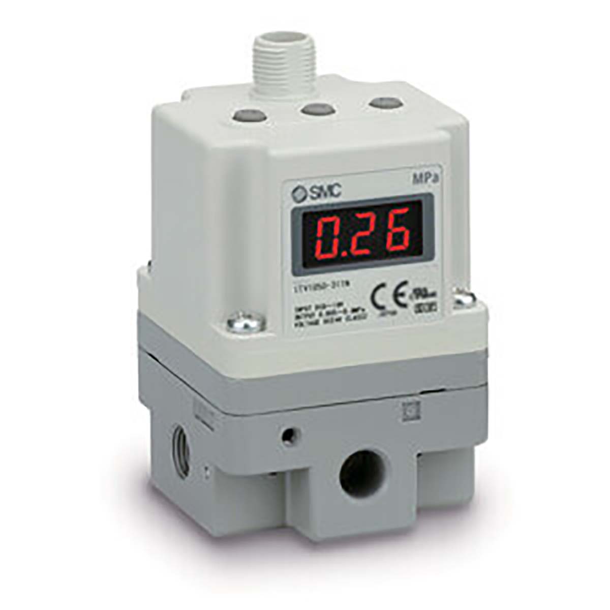 SMC G 1/4 Pneumatic Regulator - 0.005MPa to 0.9MPa, 1/4in, 1MPa max. input