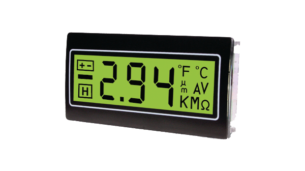 TDE Instruments DPM961 LCD Digital Panel Multi-Function Meter for Current, Voltage, 22mm x 45mm