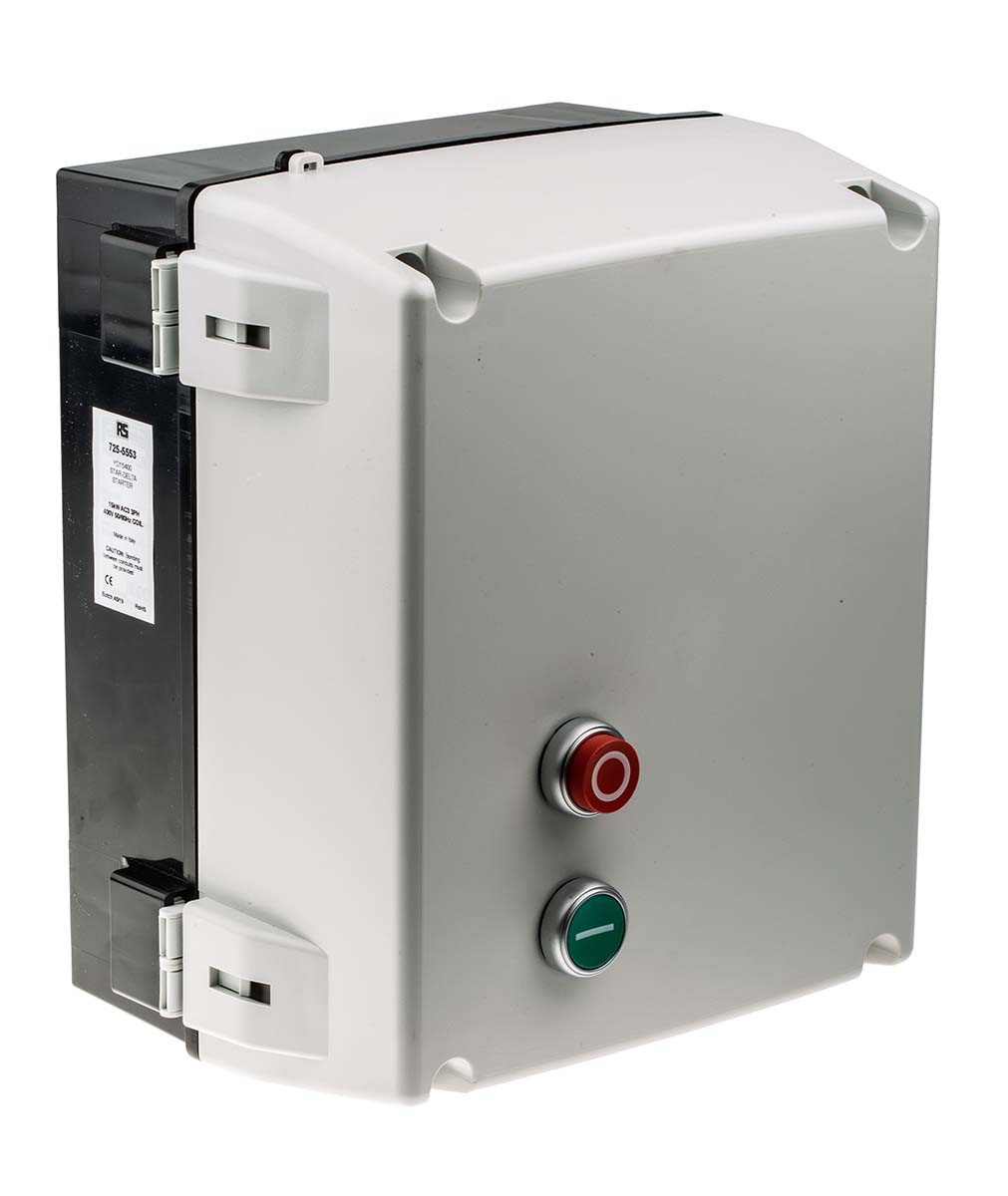 RS PRO Star Delta Starter, Star Delta, 15 kW, 400 V ac, 3 Phase, IP65