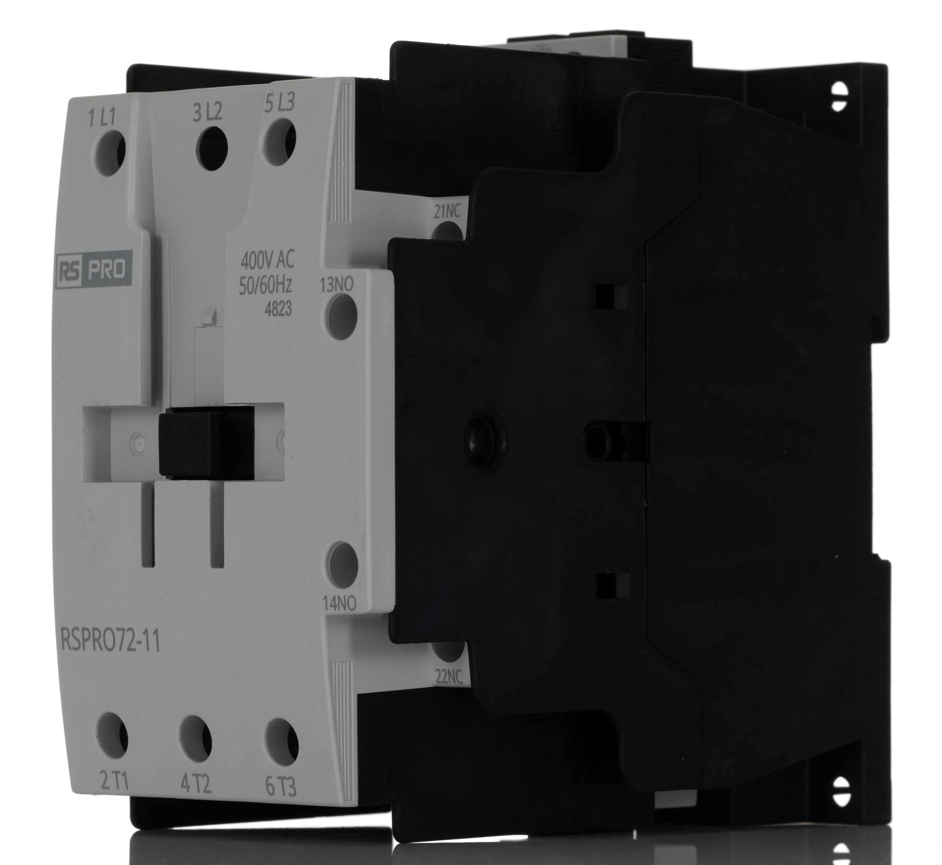 RS PRO Contactor, 400 V ac Coil, 3-Pole, 72 A, 37 kW 24 V, 1 NO/1 NC, 690V