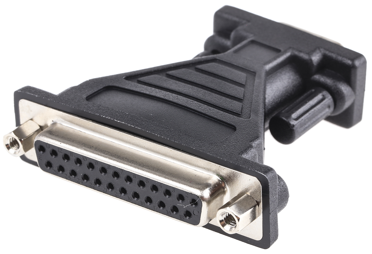 RS PRO D-sub Adapter Male 9 Way D-Sub to Female 25 Way D-Sub