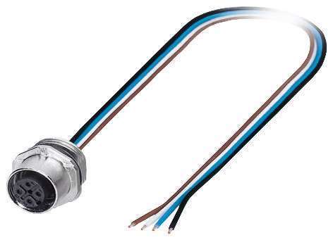 Phoenix Contact Male 8 way M12 to Sensor Actuator Cable, 500mm